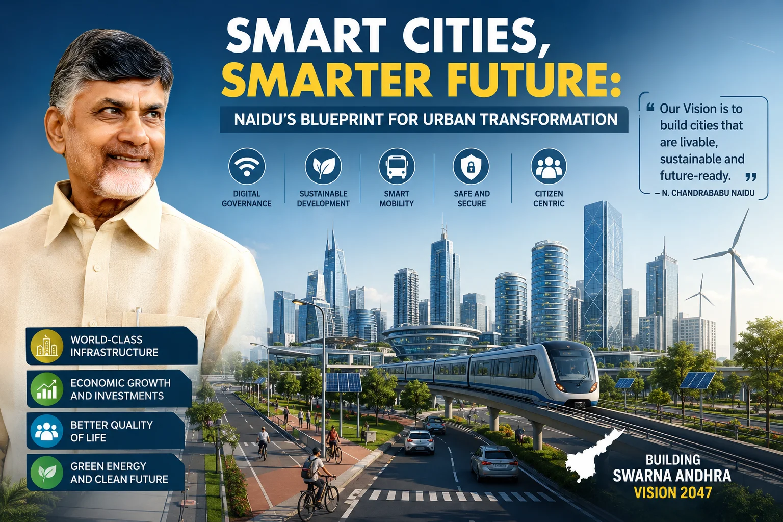 Smart Cities, Smarter Future: Naidu’s Blueprint for Urban Transformation